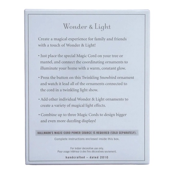 Hallmark Keepsake Ornament Wonder & Light Shimmering Snowflake Christmas 2010 - Picture 4 of 4